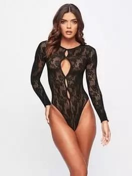 Ann Summers Bodywear Senara Body - Black, Size XL-2Xl, Women