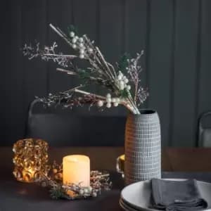 Crossland Grove White Frosted Berry Paper Bark Spray (3pk) 550mm