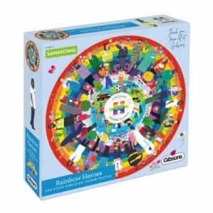 Gibsons Rainbow Heroes 500 Piece Circular Jigsaw Puzzle