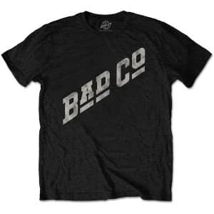 Bad Company - Slant Logo Unisex Large T-Shirt - Black