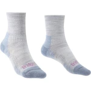 Bridgedale HIKE Lightweight Merino Performance Ankle Original Womens - Large Grey / Smoky Blue