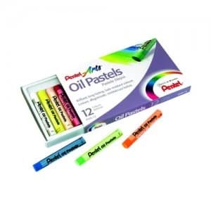 Pentel Oil Pastels Set Assorted Pack of 12 PHN4-12