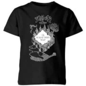 Harry Potter The Marauder's Map Kids T-Shirt - Black - 11-12 Years