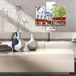 3MDF-042 Multicolor Decorative MDF Painting (3 Pieces)