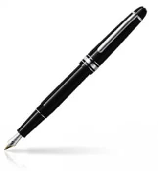 Mont Blanc - Meisterstuck Platinum-coated Classique Fountain Pen - Fountain Pens - Black