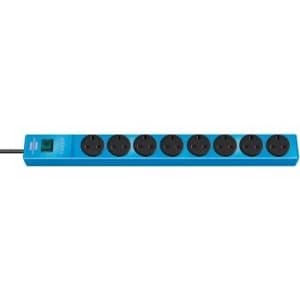Brennenstuhl Multi Socket "Hugo", 8 Socket, 3m, Blue