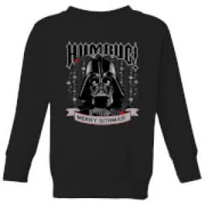 Star Wars Darth Vader Humbug Kids Christmas Sweatshirt - Black - 11-12 Years