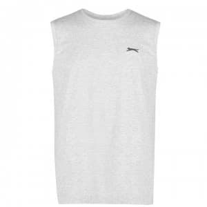 Slazenger Sleeveless T Shirt Mens - Grey Marl