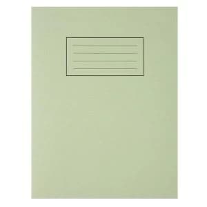 Silvine Exercise Book Ruled and Margin (80 Pages) Green (Pack of 10)