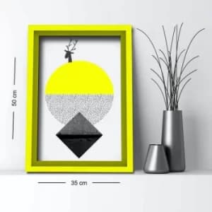 3550AHS-037 Multicolor Decorative Framed MDF Painting