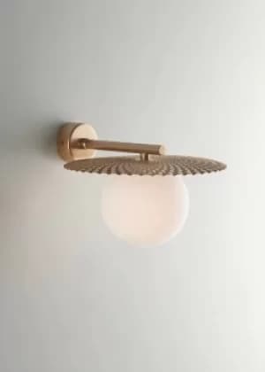 Chaplin Globe Wall Lamp, Satin Gold, G9