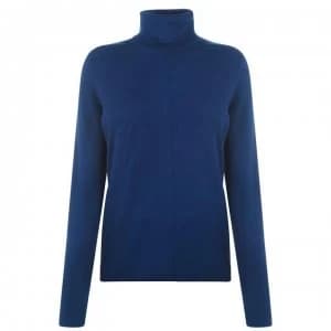 Oui High Neck Jumper - Blue 5574