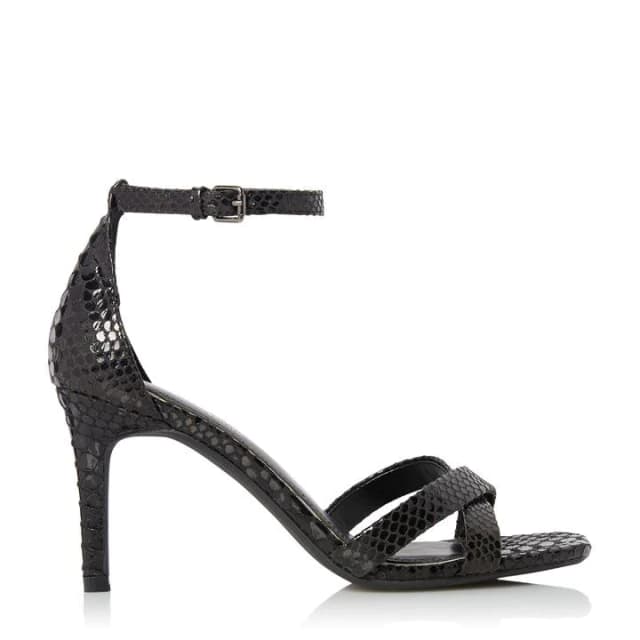 Head Over Heels by Dune Black 'Madiha' Mid Stiletto Heel Ankle Strap Sandals - 3
