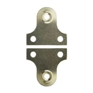 BQ Brass Effect Carbon Steel Mirror Flush Mount L38mm Pack of 2