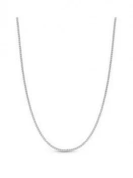 Simply Silver Sterling Silver 925 Polished Mini Twist Chain Allway