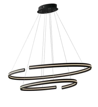 Clarke Integrated LED Circular Ceiling Pendant - 120Cm, Black, 4000K