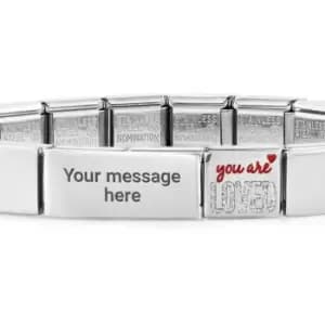 Nomination GLAM You Are Loved Engravable Bracelet