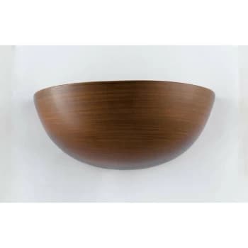 Fan Europe Lighting - Fan Europe MORITZ Wall Uplight Walnuts 25x12.5x12.5cm