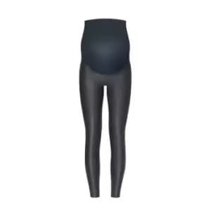 Spanx Mama Faux Leather Leggings - Black
