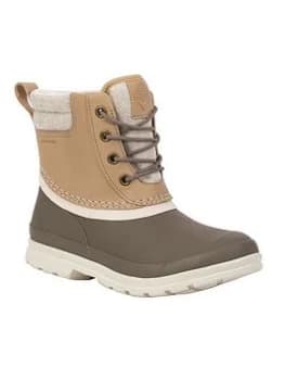 Muck Boots Original Duck Lace Wellington Boots - Taupe, Size 6, Women