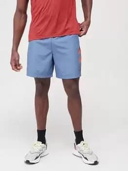 adidas Train D2M Stacked Logo Shorts - Grey, Size S, Men