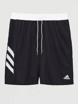 Adidas Plus Size Basketball 3 Stripe Short