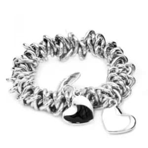 Ladies Fiorelli Stainless Steel Bracelet Elasticated SWAROVSKI Elements