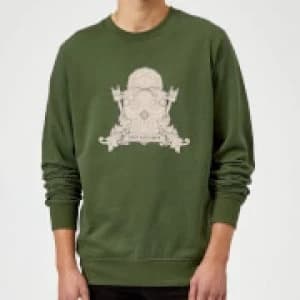 Crystal Maze Fast And Safe Crest Sweatshirt - Forest Green - L