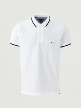 Tommy Hilfiger Basic Tipped Regular Fit Polo Shirt - White