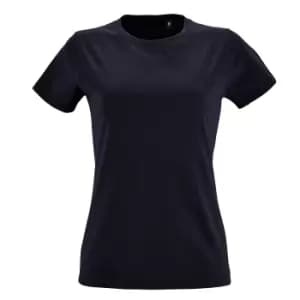SOLS Womens/Ladies Imperial Fit Short Sleeve T-Shirt (L) (French Navy)