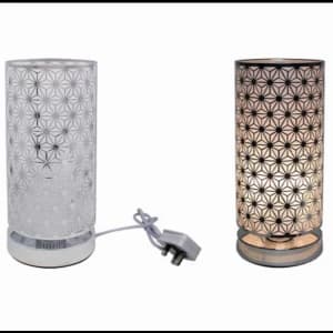 Silver Touch Lamp Star By Lesser & Pavey (UK Plug)