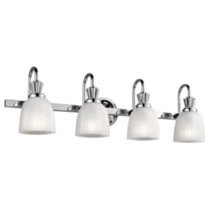 Cora 4 Light Bathroom Wall Light Polished Chrome IP44, G9