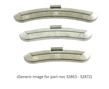 Wheel Weights for Steel Wheels 35gram Box of 50 Connect 32869