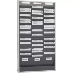EICHNER Card sorting board system, 25 compartments, height 1350 mm, with 3 rows