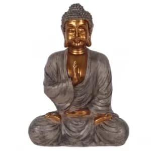 Gold Finish Sitting Buddha Ornament