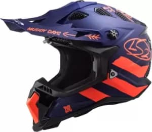 LS2 MX700 Subverter Evo Cargo Motocross Helmet, blue, Size 2XL, blue, Size 2XL
