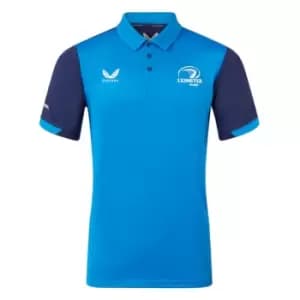 2023-2024 Leinster SS Mens Travel Polo Shirt (Blue)