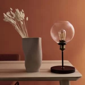 Sheridan Steampunk Table Lamp with Clear Glass Shade