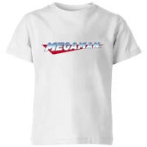 Mega Man Logo Kids T-Shirt - White - 11-12 Years