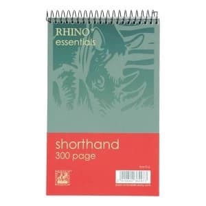 5 Star Value 127x200mm Shorthand Pad Wirebound 60gm2 Ruled 150 Pages Pack of 5