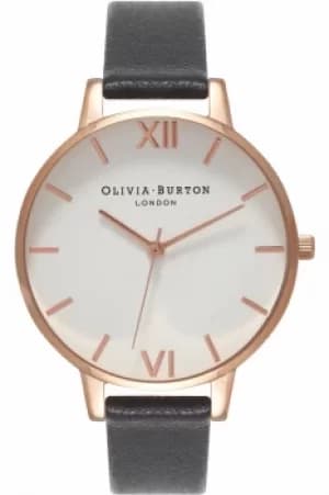 Ladies Olivia Burton Big White Dial Watch OB16BDW09