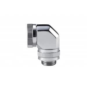 Phanteks 12mm Hard Tube Rotary Fitting 90 G14 Mirror Chrome