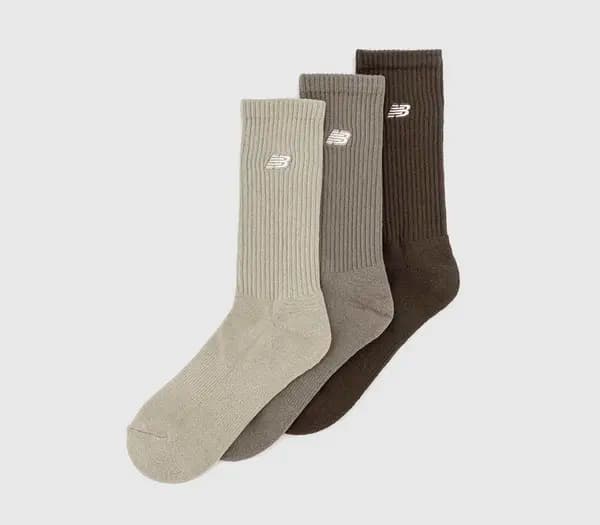 New Balance Socks Nb Patch Melange Socks Brown Multi, L