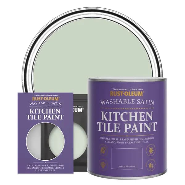 Rust-Oleum Kitchen Tile Paint, Satin Finish - LAUREL GREEN - 750ml