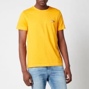 Tommy Jeans Mens Chest Logo T-Shirt - Florida Orange - L