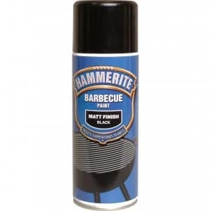Hammerite Aerosol BBQ Paint Black Matt 400ml