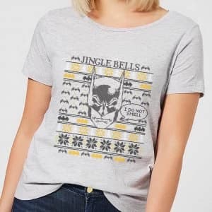 DC Comics Batman I Do Not Smell Womens Christmas T-Shirt in Grey - 3XL - Grey