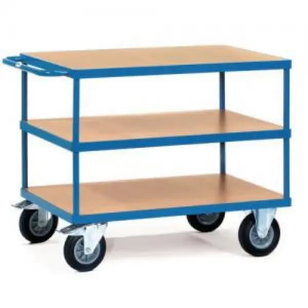 ESE Direct Fetra Heavy-Duty 3 Shelf Table Top Cart - 1197 x 709 x 900mm - 500kg Capacity 381604 Shelf Trolleys