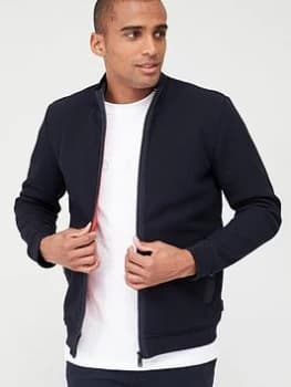 Ted Baker Long Sleeved Knitted Padded Jacket - Navy, Size 3, Men