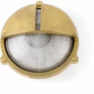 Timon 1-light brass garden wall lamp